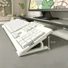 Suporte Elevado para Teclado Mecânico Sem Fio Suporte para Digitação Suporte de Mesa para Exibição de Teclado Suporte Inclinado com Armazenamento