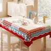 Toalha de Mesa de Luxo Leve de Alta Qualidade Impermeável e à Prova de Óleo Estilo Retro Americano Dopamina Tapete para Mesa de Jantar Estilo Ins Toalha de Mesa para Mesa de Centro