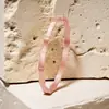 Pulsera de Acero de Titanio de Alta Calidad para Niña Joyería de Nicho Lujo Ligero Todo Fósforo Resistente al Color Acero Inoxidable para Baño Bambú