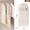 Capa de proteção contra poeira para roupas, saco de proteção contra poeira para jaquetas de pelo e plumas, saco de armazenamento de roupas comprimido visível, cabide para terno de uso doméstico