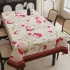 Mantel estilo americano, impermeable y a prueba de aceite, fácil de limpiar, crea una atmósfera elegante, sensación lujosa y de alta gama, mantel rectangular para mesa de centro, modelo nuevo