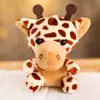 Boneca de Pelúcia Animal da Selva Leão Tigre Elefante Fofo Chaveiro Pingente Pequeno Animal Boneca