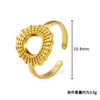Anillo Abierto de Acero Inoxidable Estilo Coreano para Mujer, Diseño Único Minimalista de Lujo Ligero de Nicho, Moda Europea y Americana para el Trabajo