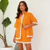 2024 Principios de Primavera Nuevo Transfronterizo Europeo y Americano Comercio Exterior Femenino Moda Sencilla Camisa Corta Traje Casual -88156