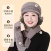 Nuevo Sombrero de Pescador de Piel de Conejo Otoño/Invierno para Mujeres de Mediana Edad y Mayores, Elegante Sombrero de Mamá, Forrado de Felpa, Cálido, Cortavientos, Sombrero de Lana Tejido de Ala Ancha