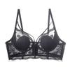 Ropa Interior Sexy de Encaje Transfronteriza Francesa Delgada Hebilla Frontal Trasera Ropa Interior Pecho Grande Pequeño Anticaída Talla Grande Sujetador