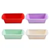Molde de Silicona para Pastel DIY Molde de Silicona Rectangular con Doble Oreja para Pan Tostado Herramienta para Hornear Caja para Pan Molde para Pan