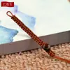 Corda de chaveiro tecida à mão com nó de coco e cordão de fecho, acessórios de corda para pingente de joia semiacabada DIY