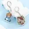 Al por mayor Llavero Acrílico Bidimensional de Anime Genshin Impact Insignia de Cristal Laminada Impresa por Dos Lados Viaje Dibujos Animados