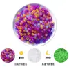 Cuentas Acrílicas de Colores Uv Cambia-Color Luminosas Accesorios para Joyería DIY Fabricación de Pulseras Collares Cuentas