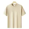 Camiseta Unisex de Algodón Romano, Top Casual de Manga Corta para Parejas, Absorbe la Humedad, Transpirable, Cómodo, Agradable para la Piel, Manga Corta de Color Sólido