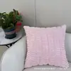 Fronha de Veludo Estilo Nórdico Amazon Transfronteiriça Cor Sólida Almofada Quadrada Decorativa para Casa Sofá