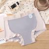Venta de Liquidación Calzoncillos tipo bóxer de Cobertura Total que se Ajustan a la Cadera para Tallas Grandes de Mujer, Calzones Anti-Exposición de Seda Helada con Bloques de Color para Damas de Tallas Grandes