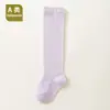 Calcetines Finos Transpirables de Algodón Peinado para Bebés Recién Nacidos, Verano, Largos Hasta la Rodilla, Antimosquitos, para Bebés de 0 a 1 Año, Venta al por Mayor