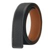 3.3 Faixa de Cinto de Couro de Primeira Camada de Dupla Face com Textura de Seixo, Corpo de Cinto com Fivela de Pino Masculino, Faixa de Cinto de Couro de Vaca com Linha Branca de Carro