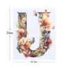 Adesivos de Transferência de Calor Transfronteiriços Transferência de Calor 26 Letras Inglesas Criativo Personalizado Padrão de Estampa de Flores Transferência de Calor Tinta Branca Transferência de Calor