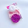 Set de Diademas para Niños Europeos y Americanos Banda para el Cabello de Donut de Nailon para Bebé Diadema Elástica Alta Lazo Diadema Ancha para Bebé