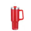 Nueva Taza de Coche Grande de 40 oz con Asa de Acero Inoxidable para Hielo Taza Térmica Portátil para Exteriores