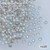 Zircônia Branca Fundo Plano Nail Art Mini Pequena Zircônia Pequena Decorações Mistas Strass de Nail Art Brilhantes Super Brilhantes Atacado