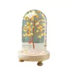 Adornos de Árbol de Cristal Natural Árbol de la Fortuna de Citrino Botella de los Deseos Cubierta de Vidrio Árbol de la Vida Artesanías de Decoración para el Hogar