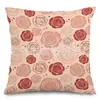 Funda de Almohada Más Vendida en Amazon Patrón de Flor de Amor Día de San Valentín Funda de Almohada Decorativa para Dormitorio Sofá Funda de Almohada de Lino