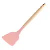 Barril de almacenamiento spot transfronterizo con mango de madera, utensilios de cocina de silicona, juego de 12 piezas de cuchara para cocinar antiadherente, pala, herramientas de cocina