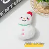 Novo Criativo Natal Plush Algodão Preenchido Boneca Chaveiro Pingente Acessórios de Joia Acessórios de Roupa Acessórios de Decoração de Bolsa