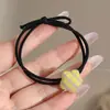 Prendedor de cabelo preto para rabo de cavalo alto para mulheres, altamente elástico e durável, não puxa nem deixa marcas no cabelo, faixa de cabelo, acessório de cabelo elástico