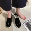2024 Nuevos Zapatos de Vestir para Mujer Talla Grande 43 Comercio Exterior Europeo y Americano Zapatos Mocasines de Gama Alta para Mujer Moda y Más Fáciles de Combinar Zapatos sin Cordones