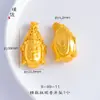 Vietnã areia ouro Buda cabeça pingente colar como ouro grande dia Buda pingente camisola cadeia personalidade mulheres retrô