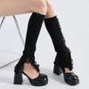 Calcetines holgados hasta media pantorrilla, calcetines acampanados, calentadores de piernas de chica hot, calcetines de pantorrilla transfronterizos europeos y americanos, calcetines de encaje de moda, calcetines de pierna de anime