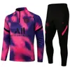 2122 Paris Roupas de Treino de Futebol Infantis para Homens e Mulheres Manga Longa Primavera, Outono e Inverno Calças Leggings de Futebol Jerseys Neymar Messi