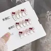 Uñas postizas hechas a mano, 10 piezas, diseño ojo de gato, aspecto de alta gama, estilo nuevo, populares en TikTok y removibles