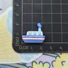 Océano Azul Barco Marinero Resina Accesorios Llavero Funda para Teléfono Horquilla Agujero Zapatos Accesorios Bolsa de Material Hecho a Mano