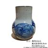 Cerámica para flores adornos para el hogar pintados a mano azul y blanco jarrón pequeño regalo novia HC023