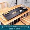 Bandeja de té de piedra negra sintética para uso doméstico, integrada con tetera, juego de oficina totalmente automático, bandeja de té de piedra integrada