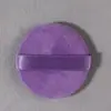 Não come pó, esponja de pó, flocado dupla face, aplicador de pó solto, compacto de pó translúcido redondo, superfície longa de pelúcia, esponja de reposição para cushion