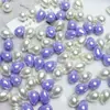 Resina Imitação Pérola Gota d'Água Contas Meio Furo Contas Pingente DIY Joias Feitas à Mão Brincos Colar Materiais Pérolas