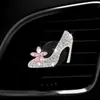 Bolsa de diamantes clip para salida de aire de perfume moda creativa aromaterapia para coche decoración de coche adornos de perfume tacones altos