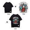 Camiseta interessante casal namoradas homens e mulheres impressão haste homofônica pato rico pensa em você pato transferência a quente tinta branca estampagem a quente em estoque