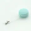 Pano de limpeza de tela de celular em formato de macaron redondo, pano de camurça, ferramenta de limpeza de tela, pingente, limpador de lentes de óculos e lentes de câmera