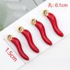 5 pendientes de pimienta de acero inoxidable, colgante de gota de aceite, accesorios para collar DIY, accesorios para el cabello, llaves al por mayor