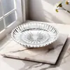 Plato de Fruta de Acrílico Transparente con Borde Puntiagudo Caja de Dulces Plato de Fruta Melón de Lujo Ligero Cocina Sala de Estar Hogar