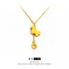 Collar Deslumbrante Chapado en Oro CNC Escama de Pez Riqueza Instantánea para Mujer, Cadena Exquisita para Clavícula Moneda Caballo del Zodiaco de Lujo Ligero Regalo para Novia