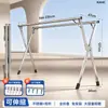 Tendedero plegable, de pie, para uso doméstico, multifuncional, apto para balcones y uso en exteriores, tendedero extensible, perfecto para secar mantas