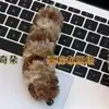 Grampo de Cabelo de Pelúcia Grande Estampa de Leopardo para Mulheres, Prendedor de Coque Grande, Acessório de Cabelo Banana Clip para Meio-Preso de Outono e Inverno