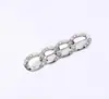 Broche de Corrente com Diamantes para Vestidos, Ajuste de Cintura, Anti-Exposição, Cintura Marcada, Alfinete Decorativo Versátil para Roupas