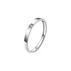 Anillos de Pareja Nudo Brillante, Diseño de Nicho de Lujo con un Toque de Alta Gama, Anillos de Pareja Lazo con Apertura Ajustable, Mayoreo