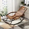 Mecedora, Sillón reclinable, Silla de ratán para adultos, Balcón para la hora del almuerzo, Silla de ocio para el hogar, Adecuada para dormir, Sala de estar, Silla de ocio para personas mayores