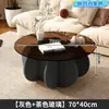 Mesa de Centro de Cristal, Mesa Moderna de Lujo Ligero para Sala de Estar, para Apartamentos Pequeños, Mesa Redonda Sencilla de Moda Estilo Ins, Minimalista
